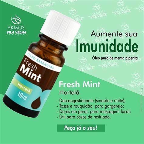 ÓLEO ESSENCIAL FRESH MINT HORTELÃ