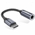 Adaptador Tipo C Macho Para P2 3,5mm Fêmea Reforçado Essager - Cinza