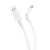 Cabo USB Tipo C Kimaster 1 Metro Flexível 3.0A Branco - CB705X