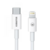 Cabo USB Tipo C para iPhone Lightning Kimaster 1 Metro Flexível Quick Charge 3.0A/18W Branco - CB812