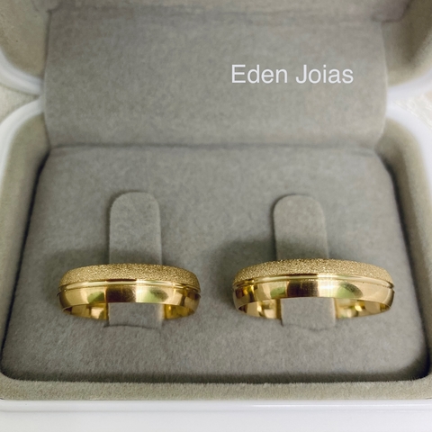 Par de alianças em ouro 18k REF 113