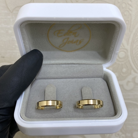 Par de alianças em ouro 18k REF 127