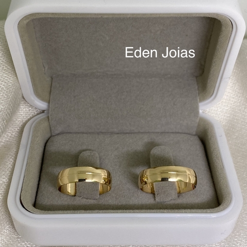 Par de alianças em ouro 18k REF 134