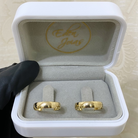 Par de alianças em ouro 18k REF 128