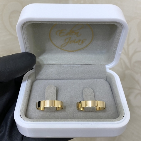 Par de alianças em ouro 18k REF 126
