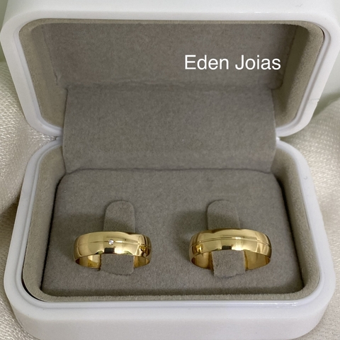 Par de alianças em ouro 18k REF 135
