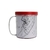 Caneca Acrílica p/ Colorir 300ml com Detalhe em VERMELHO
