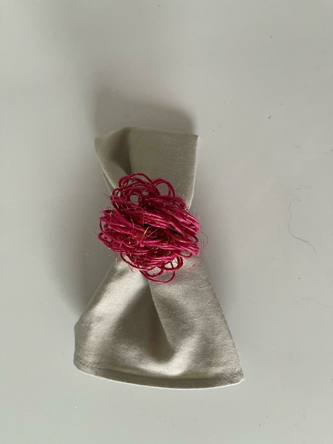 Servilletero fique fucsia dorado - comprar en línea
