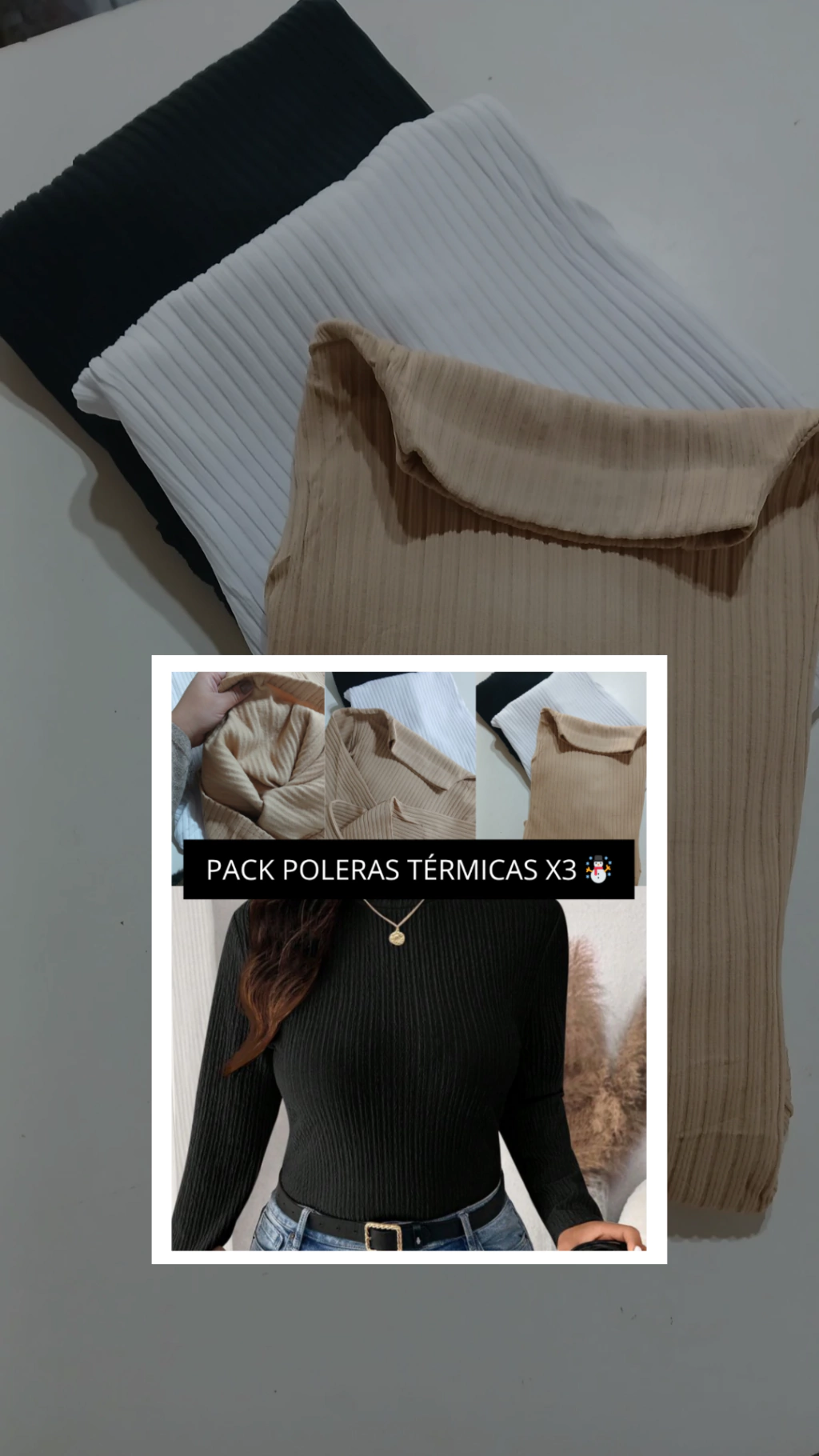 POLERAS TÉRMICAS X3