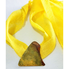 Colar Ilha . Lenço em gaze de algodão amarelo - comprar online