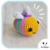 Llavero de abejita multicolor pastel