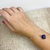Pulseira Pedra Natural Bruta Sodalita - Prata 925