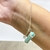 Pulseira Pedra Natural Horizontal Amazonita - Prata 925 - Marina Prataria