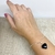 Pulseira Pedra Natural Coração Ônix - Prata 925