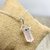 Pulseira Pedra Natural Ponta Quartzo Rosa - Prata 925 na internet