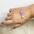Pulseira Pedra Natural Horizontal Ametista - Prata 925 - loja online