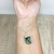 Pulseira Pedra Natural Bruta Esmeralda - Prata 925 na internet