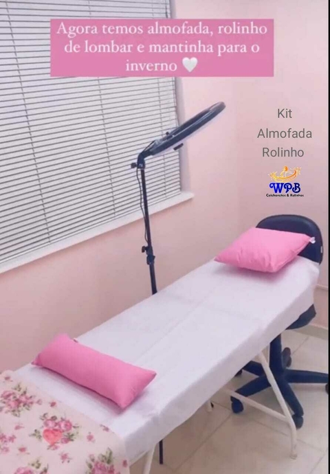 Travesseiro e Rolinho para Clinicas em Tecido Impermeável