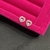 Brinco Coração Cravejado Rosa