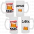 Kit Caneca Chopp Dividindo o Fígado Com Você Meu Amor