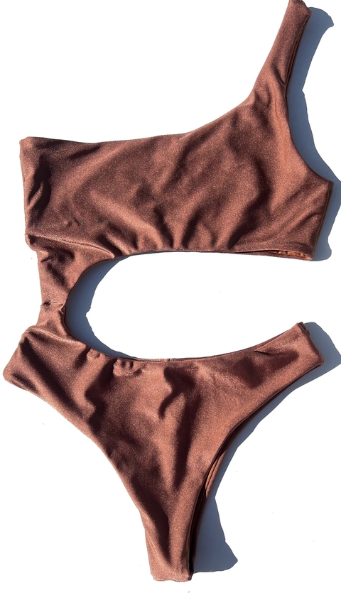 MAIÔ CAROL TRILOBAL MARROM - comprar online