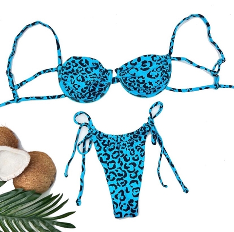 BIQUÍNI ANINHA ONÇA AZUL
