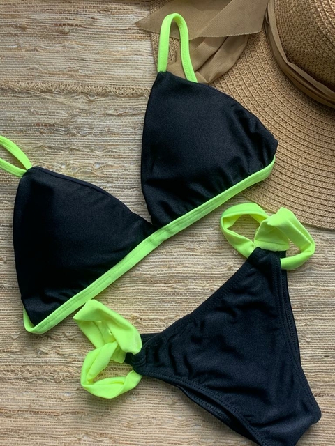 BIQUÍNI NEON COM PRETO