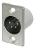 Conector De Painel Xlr Macho Neutrik Nc4mp 4 Pinos Prata