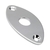 Jackplate Gotoh Football Oval Curvo Cromado Guitarra Baixo
