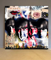 Quadro Decorativo The Beatles.