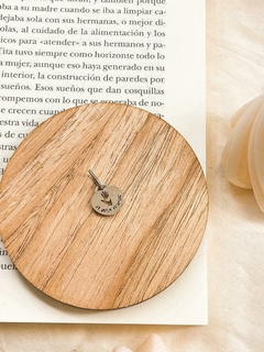 Dije acero feminista Ni una menos corazón (pequeño) y cadena - comprar online