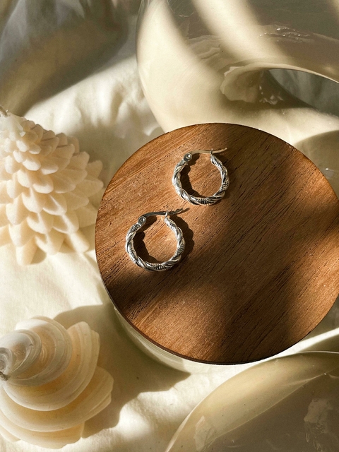 AROS ARGOLLAS ACERO BLANCO CON DISEÑO