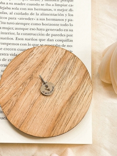 Dije acero feminista Ni una menos corazón (pequeño) y cadena en internet