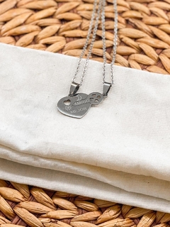 DIJE PARA COMPARTIR CORAZÓN LLAVE y cadenas - comprar online
