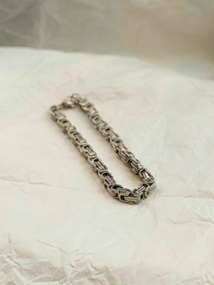 Pulsera tipo punto peruano cuadrada acero - comprar online