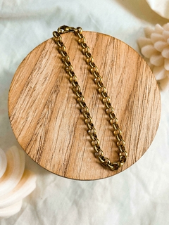 Pulsera acero dorado rolo - comprar online