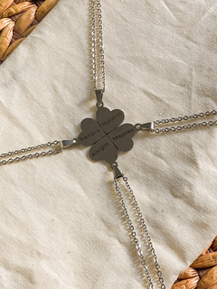 DIJE CORAZÓNES PARA COMPARTIR 4 PARTES y cadenas - comprar online