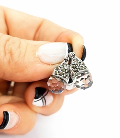 AROS LADY DI CRISTAL FACETADO 8mm - comprar online