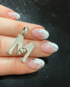 DIJE INICIAL PLATA Y ORO CHATA - comprar online