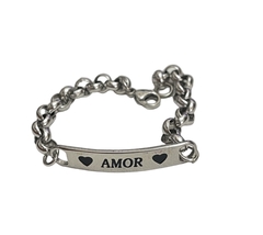 PULSERA ACERO AMOR - comprar online