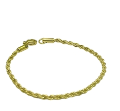 PULSERA ACERO DORADO TIPO SOGA - comprar online