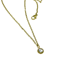 CADENA ACERO DORADO CON DIJE TIPO SUSANITO - comprar online
