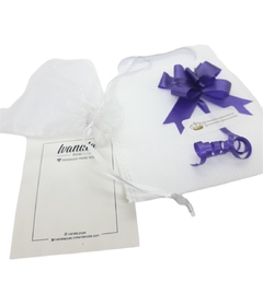 Aros argollitas acero blanco dije estrella con Micropave - comprar online