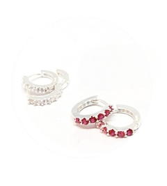 Aros Argollitas con CUBICS pequeñas