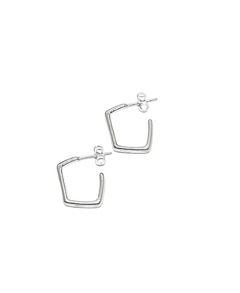 Aros acero blanco pasantes con forma - comprar online