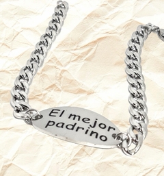Pulsera padrino acero en internet