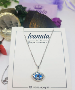 DIJE OJITO OVALADO CON PLATA en internet