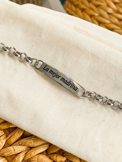 PULSERA LA MEJOR MADRINA ACERO QUIRÚRGICO