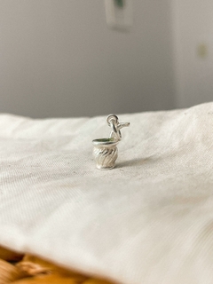 Dije mate Plata con color y cadena acero quirurgico - tienda online
