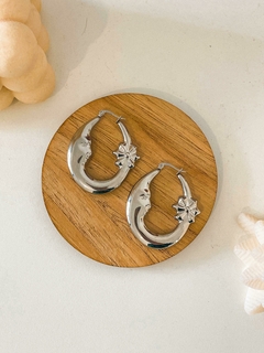 AROS LUNA Y FLOR ACERO QUIRÚRGICO